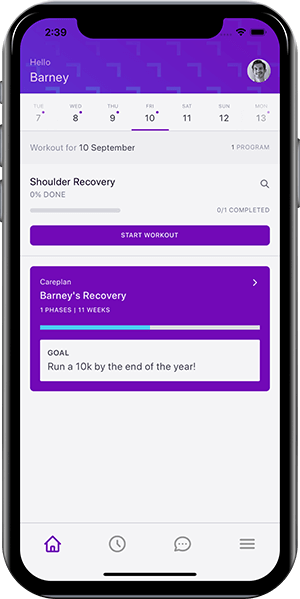 Mockup showing our treatment plan management software